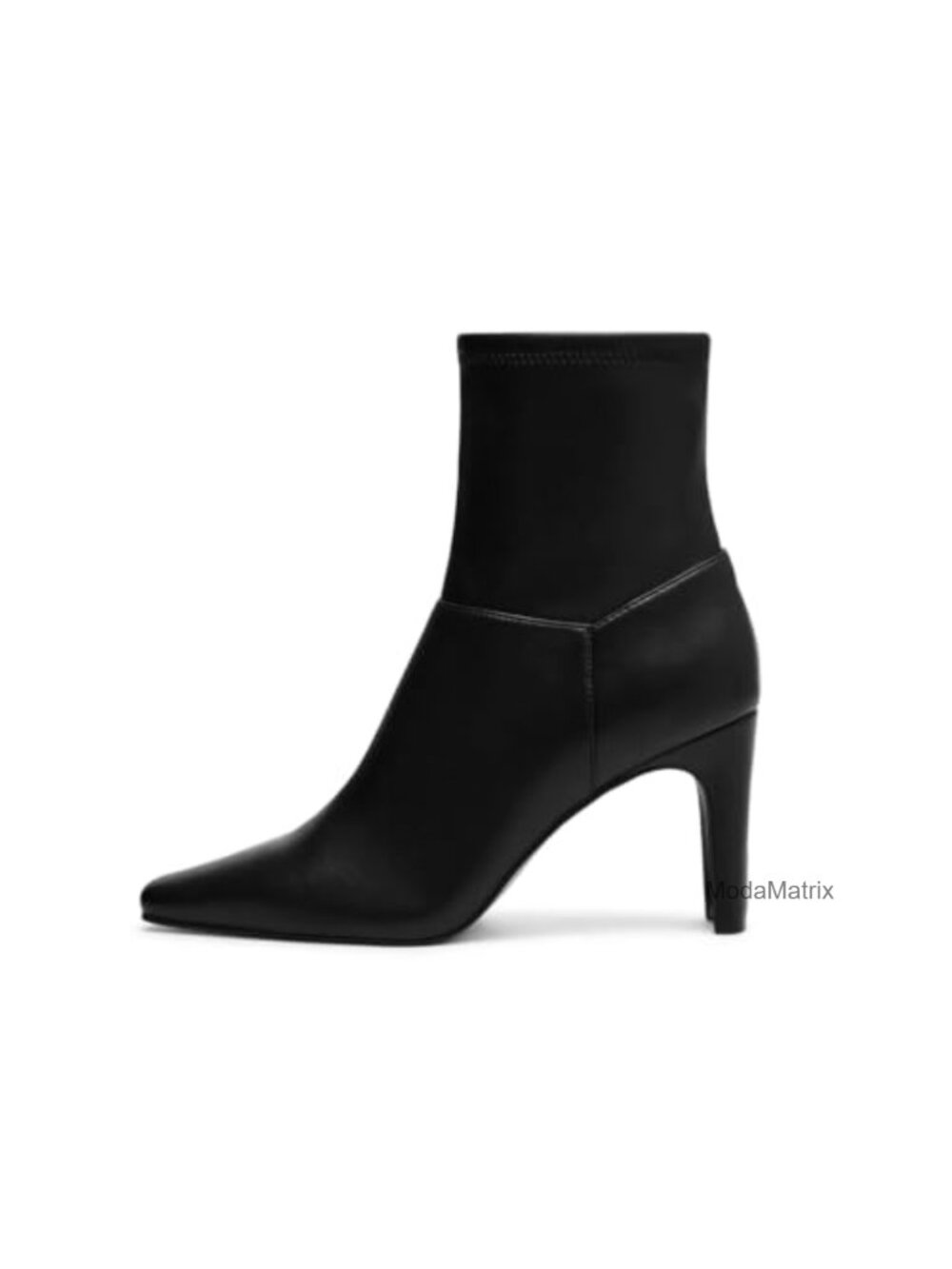 Coutgo Womens Ankle Boots Chunky High Heel Square Toe Zipper Dress Booties Faux